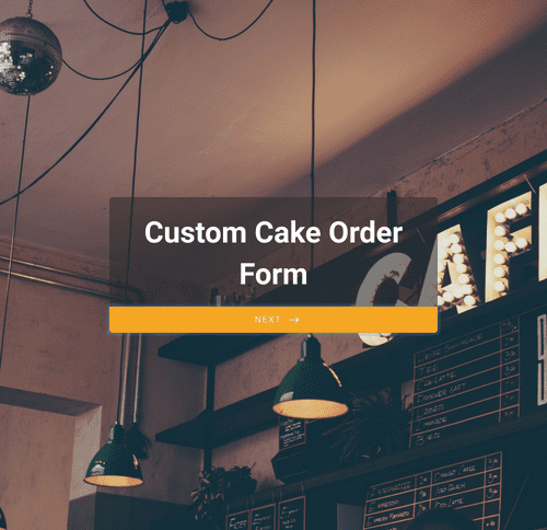Form Templates: Custom Cake Order Form