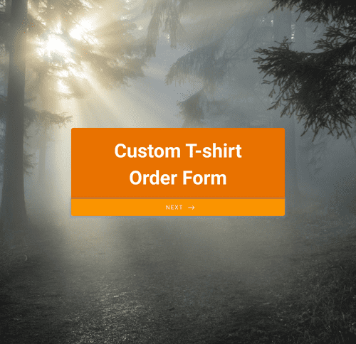 Form Templates: Custom T Shirt Order Form Template