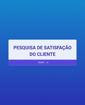 Form Templates: Customer Satisfaction Survey in Portuguese