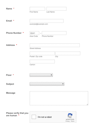 Customer Service Contact Form