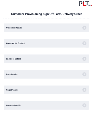 Form Templates: Customer Sign Off Form