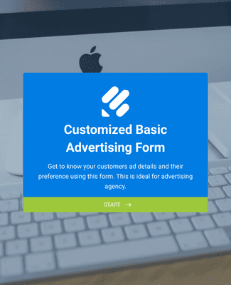 Form Templates: Customized Basic Advertising Form