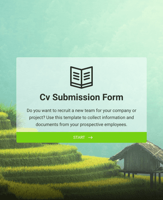 Form Templates: CV Application Form