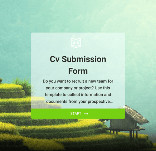 Form Templates: CV Application Form