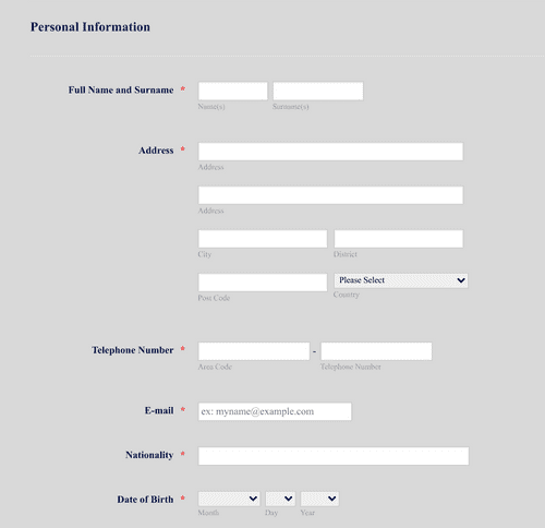 CV Form Template | Jotform