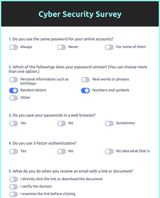 Cyber Security Survey Form Template Jotform Cyber Security Survey Form Template Jotform