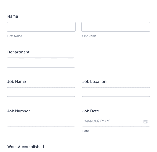 Daily Job Report Form Template | Jotform