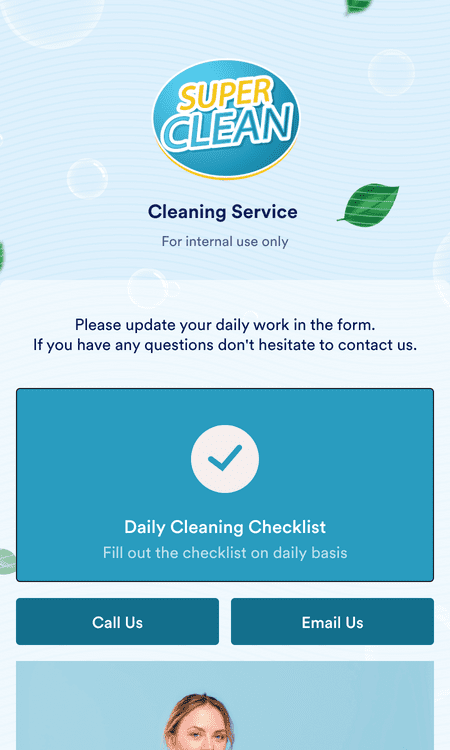 Daily Office Cleaning Checklist App