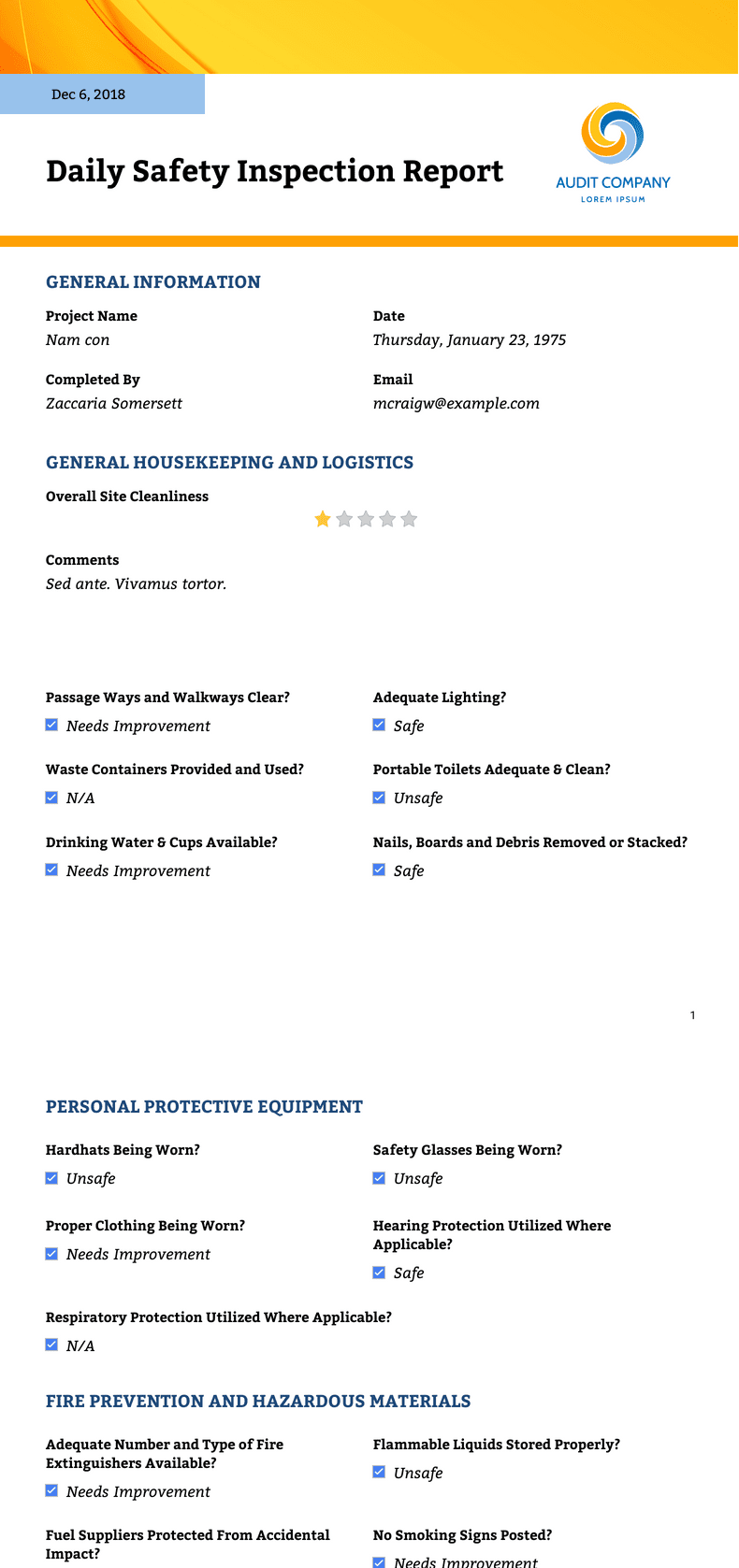 Audit Report Templates - PDF Templates | Jotform Audit Report Templates - PDF Templates | Jotform