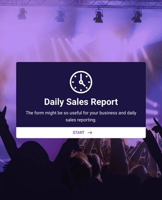 Form Templates: Daily Sales Report