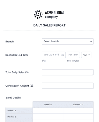 Template daily-sales-report