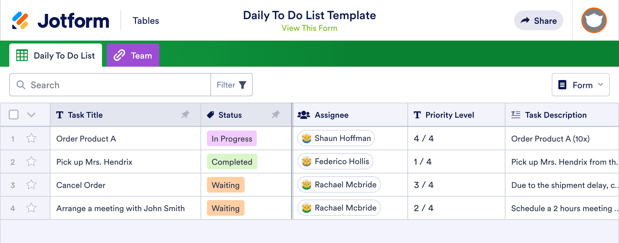 Daily To Do List Template Notion