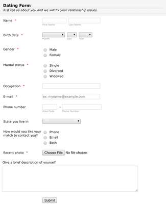 Dating Form - Fill Online, Printable, Fillable, Blank | …