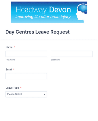 Form Templates: Day Centres Leave Request