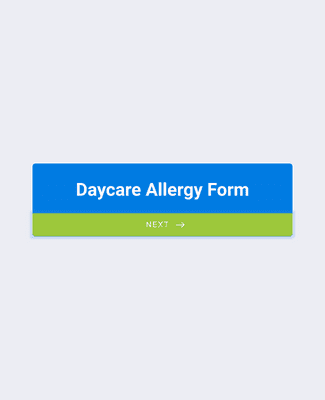 Daycare Allergy Form