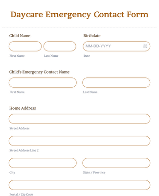 Daycare Emergency Contact Form Template Jotform   Daycare Emergency Contact Form Cfb0565320499771b07979900fc92438 Classic 