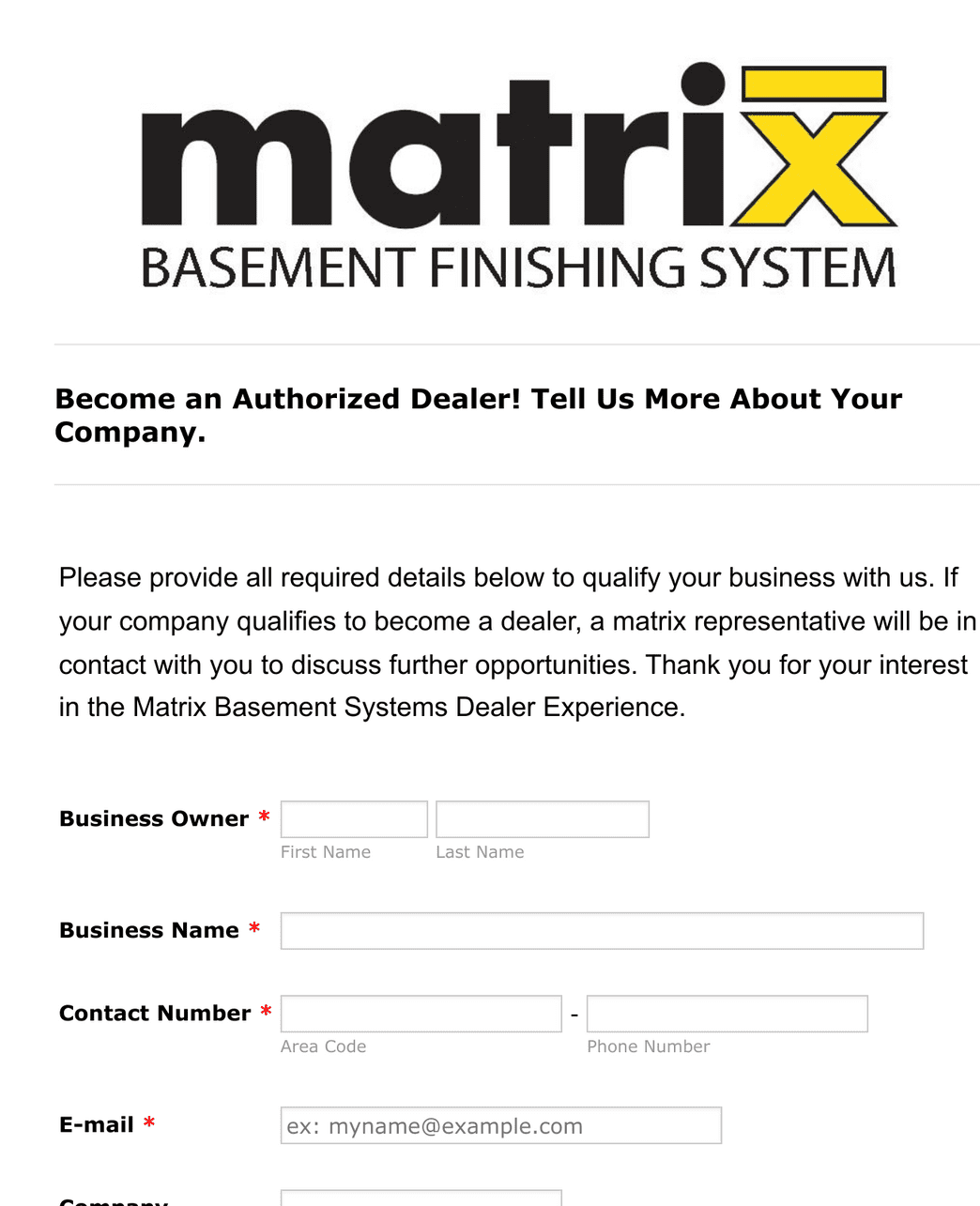 Dealer Registration Form Template Jotform