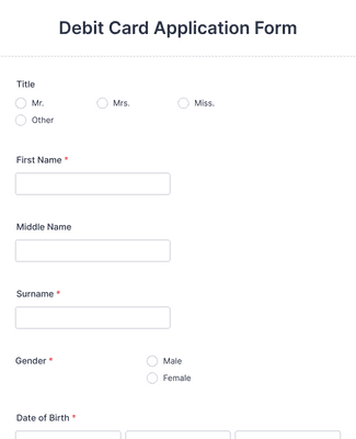Example Card Application Form Holiday Card Interest Form Template | Jotform