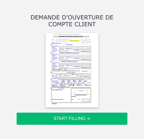 Demande Douverture De Compte Client Modèle Du Formulaire Jotform