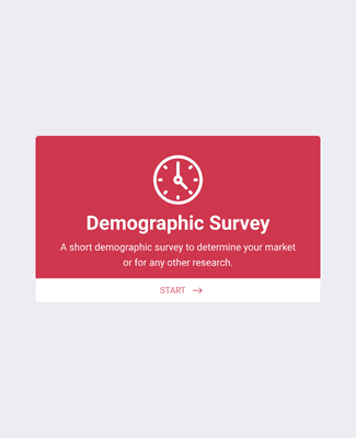 Form Templates: Demographic Survey