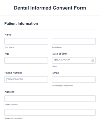 Dental Screening Form Template | Jotform