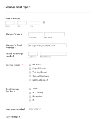Cleaning Report Form Template | Jotform