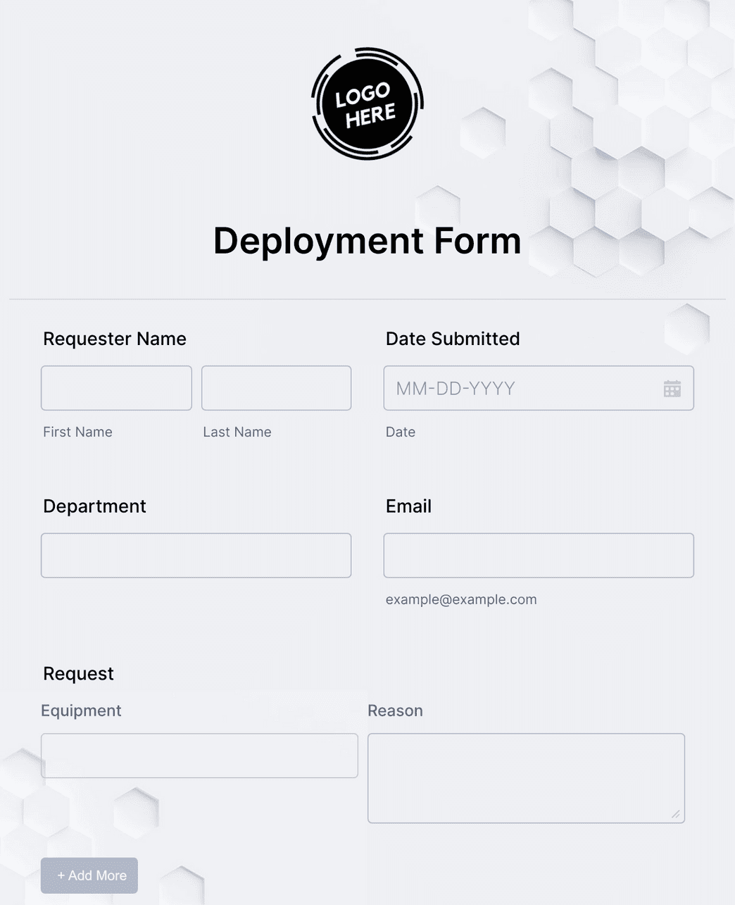Deployment Form Template Jotform