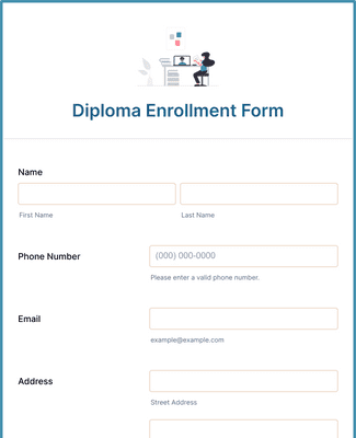 Diploma Enrollment Form Template | Jotform