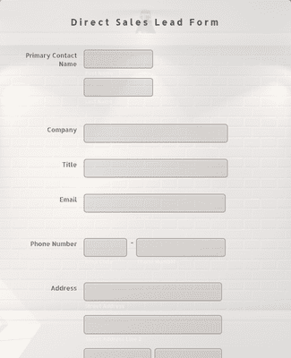 Direct Sales Lead Form Template | Jotform