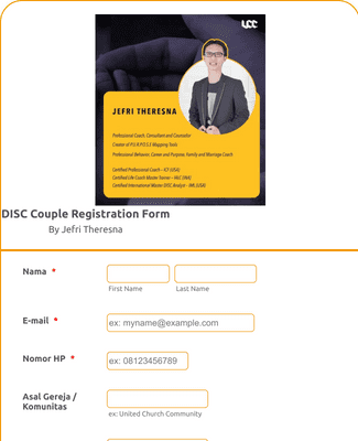 DISC Couple Registration Form