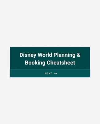 Disney World Planning & Booking Cheatsheet