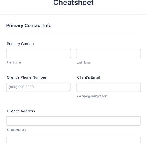 Travel Planning Form Template 