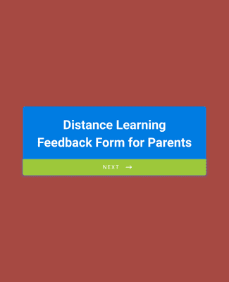 Distance Learning Feedback Form for Parents