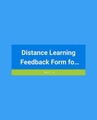 Form Templates: Distance Learning Feedback Form For Parents