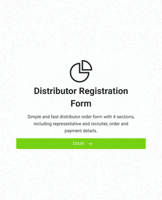 Form Templates: Distributor Registration Form