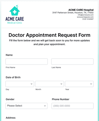 Online Doctor Appointment Form