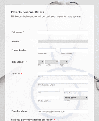 Online Doctor Appointment Form Template Jotform