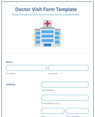 Doctor Visit Form Template | Jotform