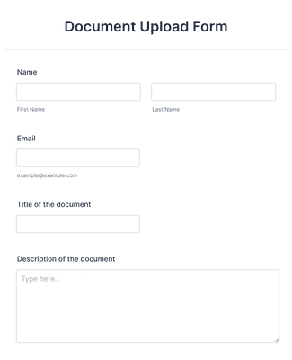 Document Upload Form