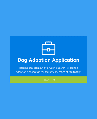 Form Templates: Dog Adoption Application