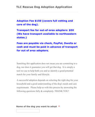 animal shelter form pdf templates jotform