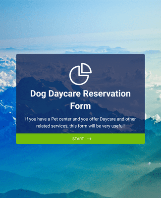 Form Templates: Dog Daycare Reservation Form