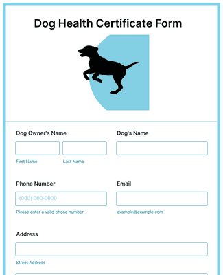 travel certificate for dogs near me