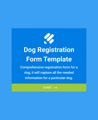 Form Templates: Dog Registration Form Template