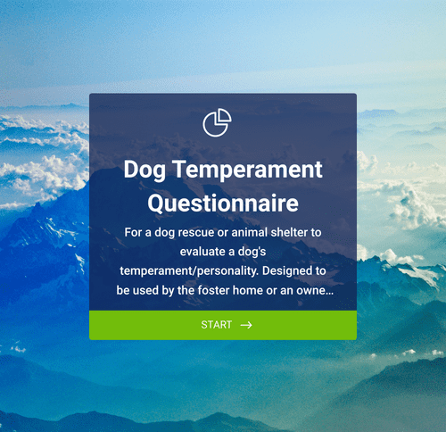 Form Templates: Dog Temperament Questionnaire Form
