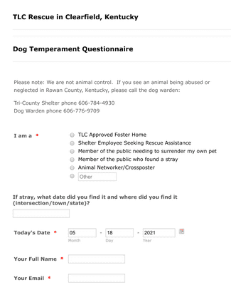 Auto Questionnaire Form Template | Jotform
