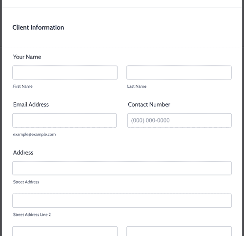 Form Templates: Dog Walking Client Form Template