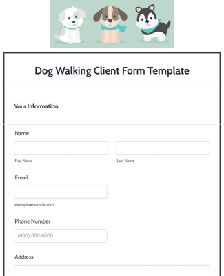 Fill out online job applications for dog walking