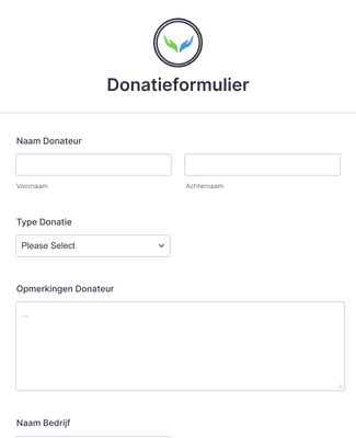 Form Templates: Donatieformulier