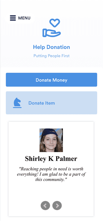 Template donation-app